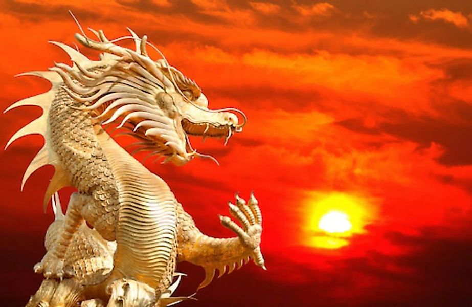 Papermoon Fototapete »Chinesischer Drache« günstig online kaufen