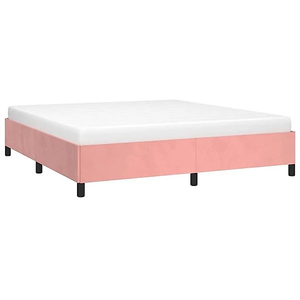vidaXL Bettgestell Rosa 180x200 cm Samt 347341 günstig online kaufen