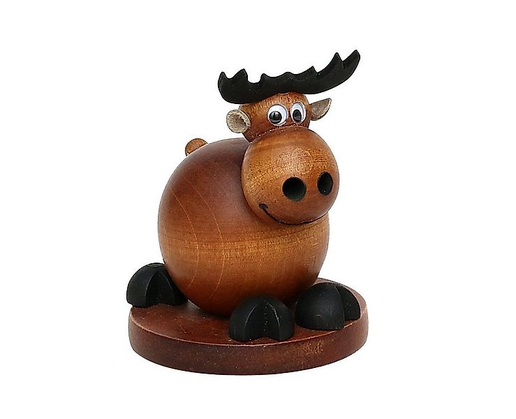 Dekohelden24 Räuchermännchen Holz-Räucherfigur Räuchermann Elch, in braun, günstig online kaufen