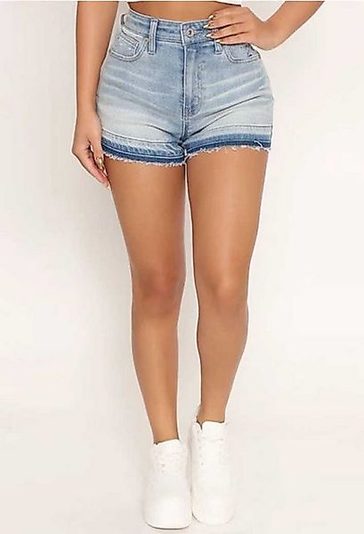 SEGUEN Jeansshorts Gefranste Denim-Shorts für Frauen (Bequeme gewaschene vi günstig online kaufen