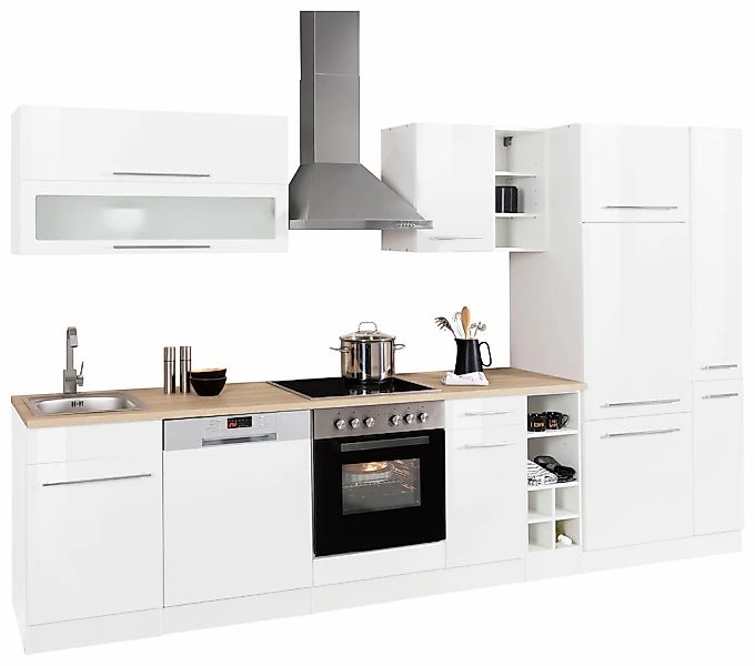 KOCHSTATION Küchenzeile »KS-Eton«, mit E-Geräten, Breite 330 cm günstig online kaufen
