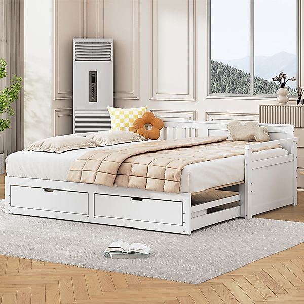 MODFU Schlafsofa Multifunktionales Zwei-in-Eins-Tagesbett, mit Kiefernbett, günstig online kaufen