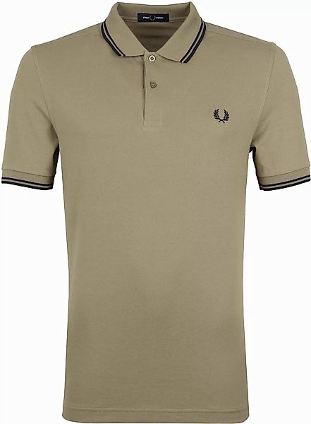 Fred Perry Polo Shirt Twin Tipped M3600 Hell Braun - Größe S günstig online kaufen