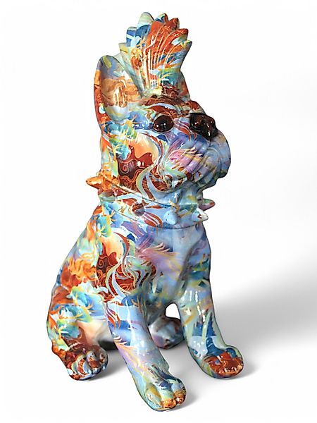 Arnusa Dekofigur Bunte Bulldogge Pop Art günstig online kaufen