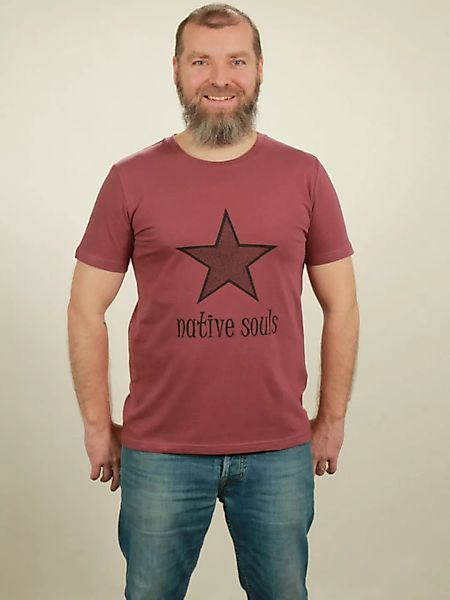 T-shirt Herren - Star - Berry günstig online kaufen