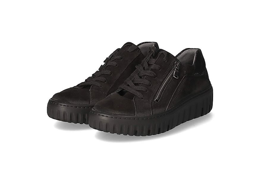 Waldläufer Waldläufer 941005-205/001 Damen Rauleder schwarz Schnürschuh günstig online kaufen