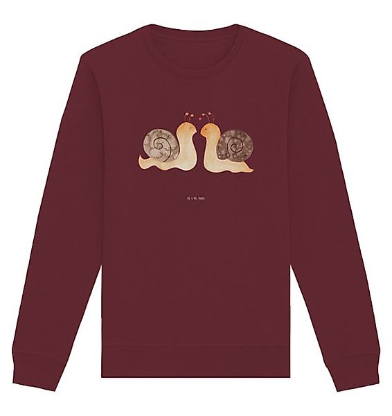 Mr. & Mrs. Panda Longpullover Größe XS Schnecken Liebe - Burgundy - Geschen günstig online kaufen