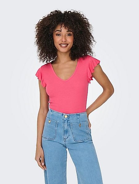 ONLY V-Shirt ONLBELIA S/L TOP JRS NOOS günstig online kaufen