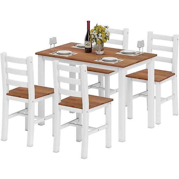 XDeer Esstisch Esstisch Essgruppenset, Esstisch, 4 günstig online kaufen
