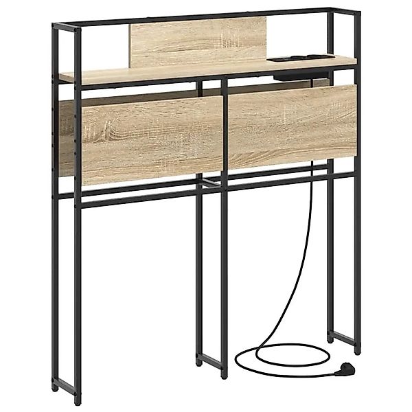 vidaXL Stauraum-Kopfteil mit Regal Sonoma-Eiche 80 cm Holzwerkstoff 859616 günstig online kaufen