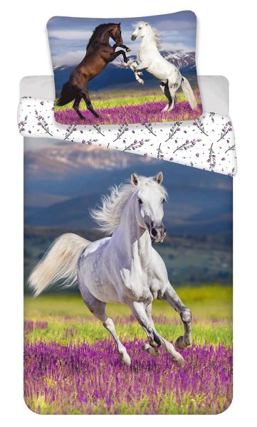 Jerry Fabrics Kinderbettwäsche Pferd, Renforcé, 2 günstig online kaufen