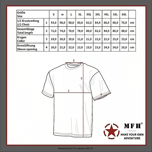 MFH T-Shirt MFH US T-Shirt, halbarm, 170g/m², klassisches Army Shirt. günstig online kaufen