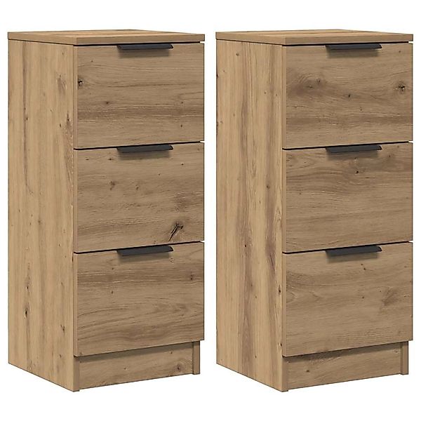 vidaXL Sideboards 2 Stk Artisan-Eiche 30x30x70 cm Holzwerkstoff 856958 günstig online kaufen