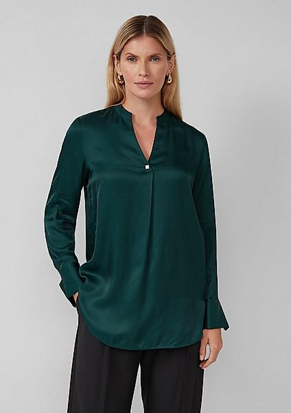 s.Oliver Langarmbluse Bluse Elegante Satin-Bluse mit Manschetten günstig online kaufen