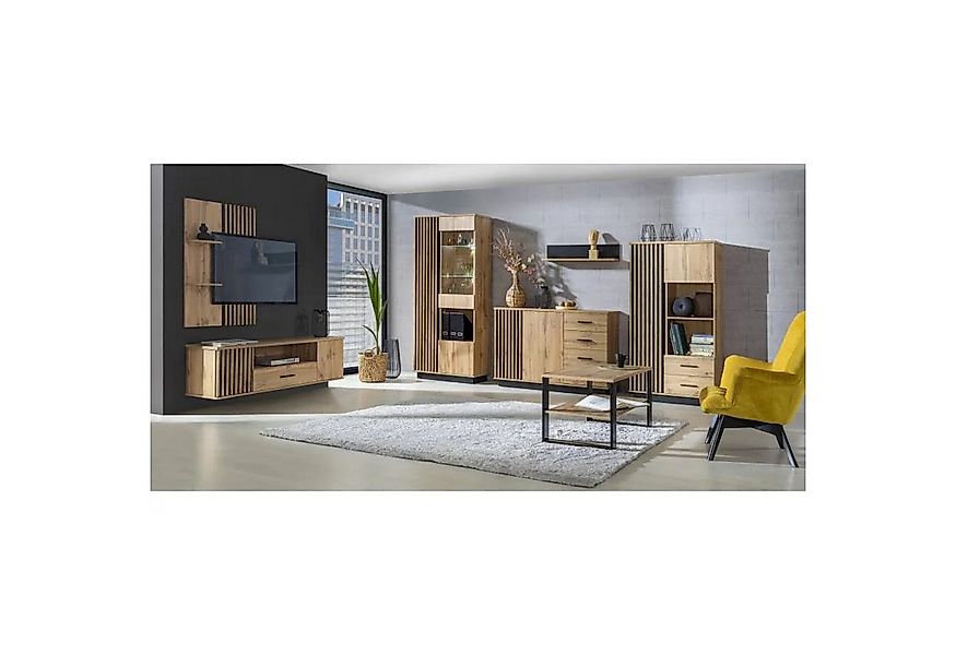 Beautysofa Wandregal mit eleganten Streifen Lamelo, im modernen, eleganten günstig online kaufen