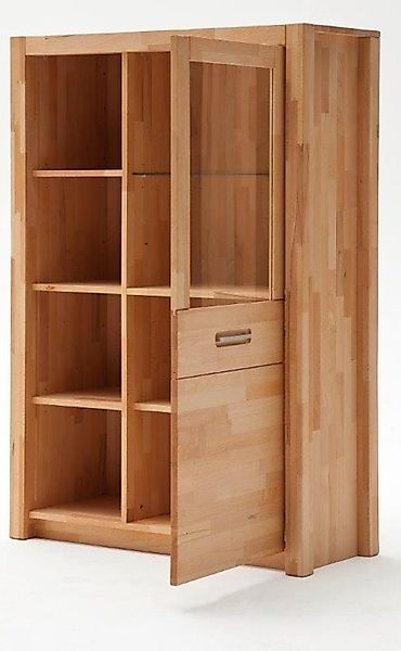 bv-vertrieb Standvitrine Vitrine Kernbuche Anrichte Highboard günstig online kaufen