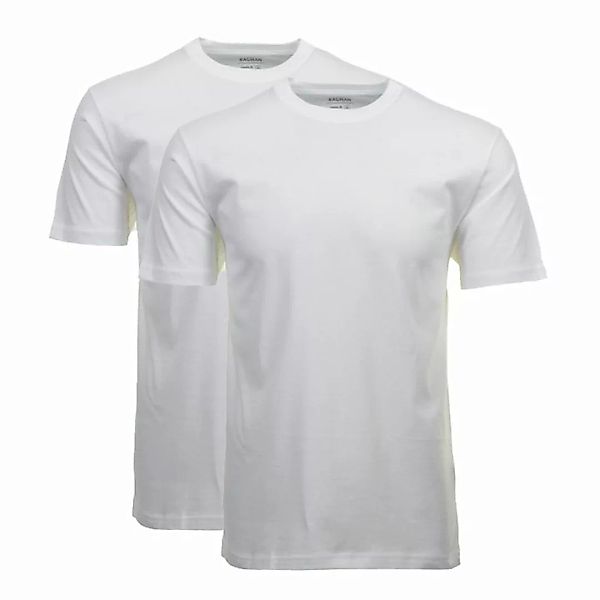 RAGMAN Herren T-Shirt 2er Pack - 1/2 Arm, Unterhemd, Rundhals Weiß 7XL günstig online kaufen