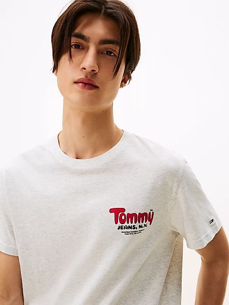 Tommy Jeans T-Shirt "FONT PLAY TEE", Slim fit mit Rundhalsausschnitt günstig online kaufen