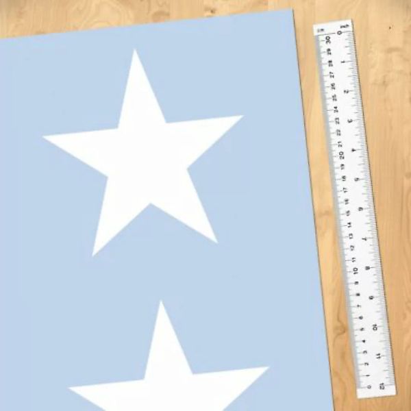 Bilderwelten Kindertapete Weiße Sterne auf Blau blau Gr. 288 x 190 günstig online kaufen