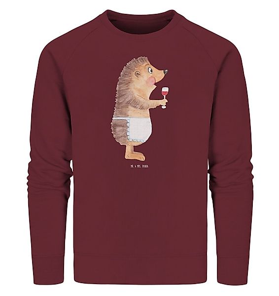 Mr. & Mrs. Panda Longpullover Größe XL Igel Wein - Burgundy - Geschenk, Tie günstig online kaufen