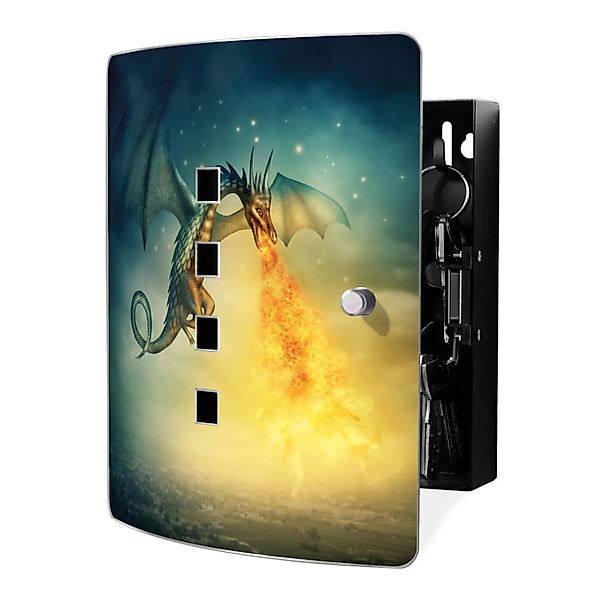 Banjado Design Schlüsselkasten Aus Edelstahl Für 10 Schlüssel 24x21,5x7cm M günstig online kaufen