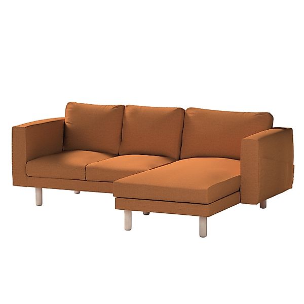 Bezug für Norsborg 3-Sitzer Sofa mit Recamiere, orange, Norsborg Bezug für günstig online kaufen