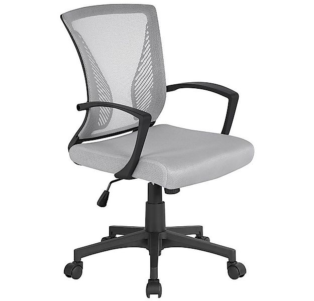 Yaheetech Bürostuhl Höhenverstellbarer Chefsessel Ergonomischer Drehstuhl, günstig online kaufen