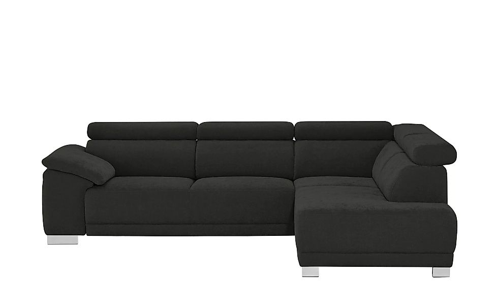 Ecksofa - schwarz - 76 cm - Polstermöbel > Sofas > Ecksofas - Möbel Kraft günstig online kaufen