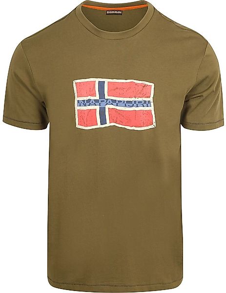 Napapijri T-shirt Mahsa Olivgrün - Größe XXL günstig online kaufen