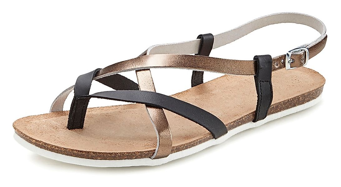 Vivance Zehentrenner, Sandale, Sandalette, Sommerschuh aus hochwertigem Led günstig online kaufen