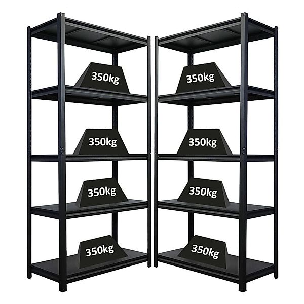 PROREGAL Mega Deal 2x Schwerlastregal Thorin HxBxT 180x90x40cm Fachlast 350 günstig online kaufen