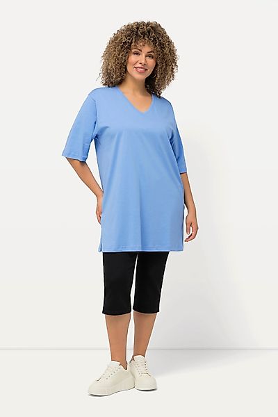 Ulla Popken T-Shirt T-Shirt V-Ausschnitt Relaxed günstig online kaufen