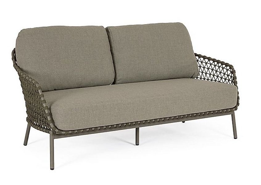 Bizzotto Gartensofa Ivissa aus Metall, Grün günstig online kaufen