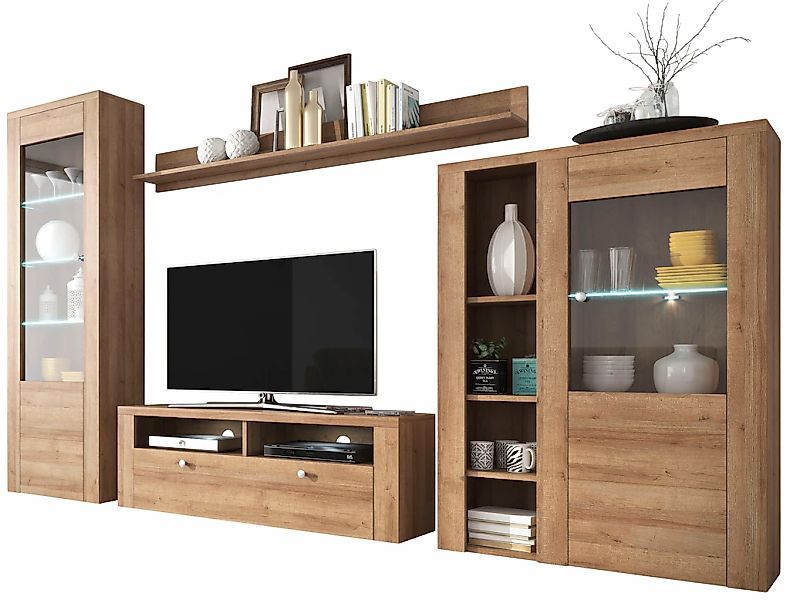 OTTO home Wohnwand "Larona, Anbauwand, Set 4 Teilig" Set, 4 Stk. tlg. günstig online kaufen