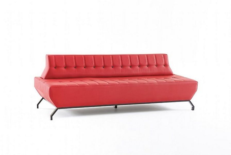 JVmoebel 3-Sitzer Couch Art Deco Design Rot 3-Sitzer Sofa Sitzmöbel Chester günstig online kaufen