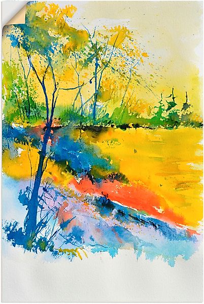 Artland Wandbild "Landschaft im Sonnenlicht", Wald, (1 St.), als Alubild, O günstig online kaufen