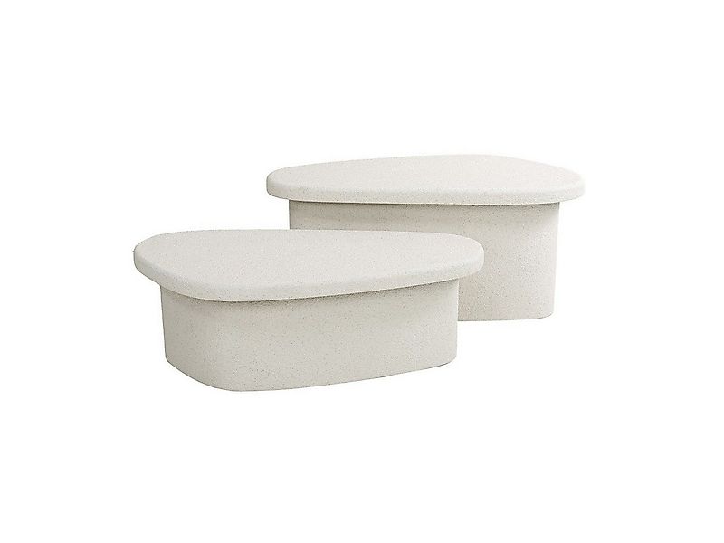 Vintagehaus Couchtisch Beistelltisch 2er Set Stone Organic (2er Set) günstig online kaufen