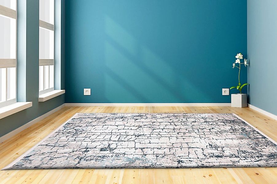 my home Teppich »Anton«, rechteckig, 12 mm Höhe, Vintage-Design, Wohnzimmer günstig online kaufen