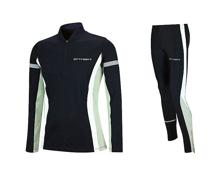 Airtracks Lauftights Herren Thermo Laufset: Funktions Laufshirt Lang + Lauf günstig online kaufen