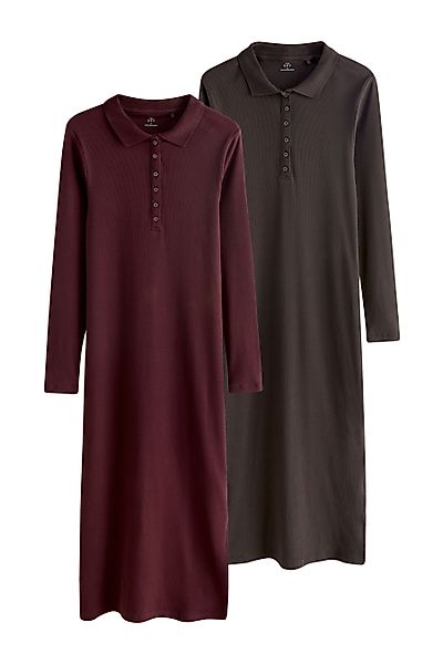 The Set Maxikleid The Set Geripptes günstig online kaufen