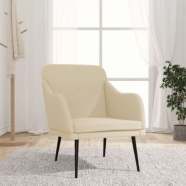 Vidaxl Sessel Creme 63x76x80 Cm Stoff günstig online kaufen