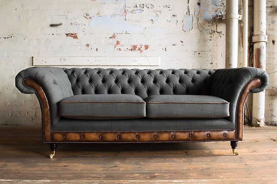 JVmoebel Chesterfield-Sofa Chesterfield Design Luxus Polster Sofa Couch Sit günstig online kaufen