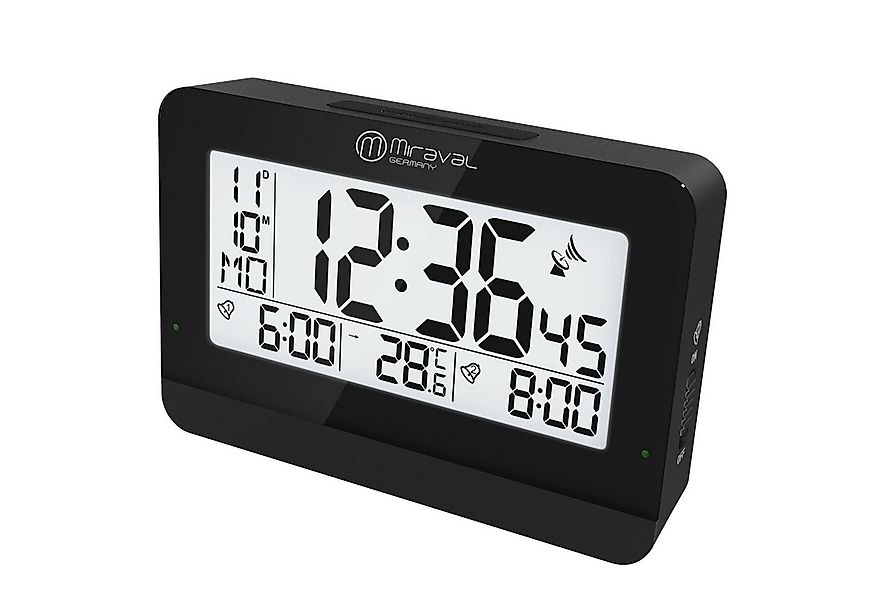 Miraval Funkwecker Miraval digitaler LCD-Funkwecker Datum Temperatur 2 Alar günstig online kaufen