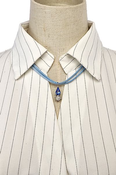 Allgäu Rebell Collier "Josefin", zweireihiges Lederband günstig online kaufen