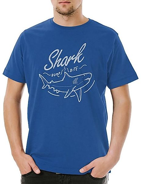 Urban Backwoods Print-Shirt Urban Backwoods Shark Bump & Bite Herren T-Shir günstig online kaufen