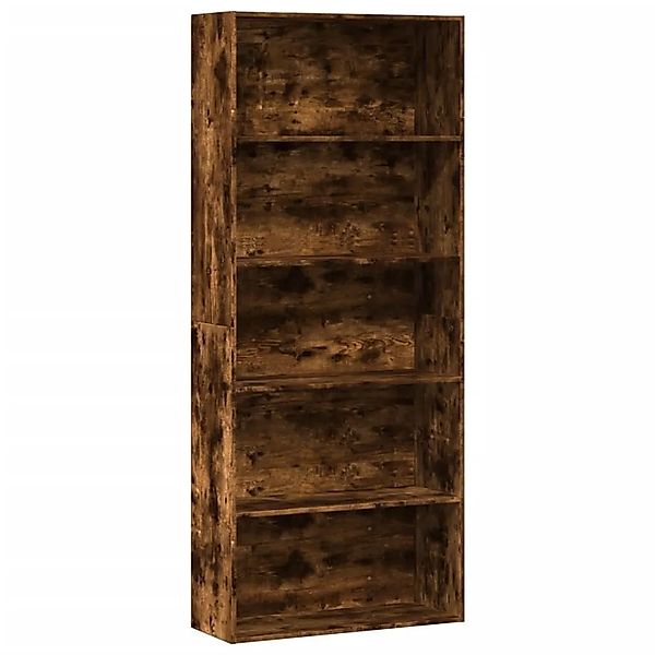 vidaXL Bücherregal Räuchereiche 80x30x189 cm Holzwerkstoff 3314673 günstig online kaufen