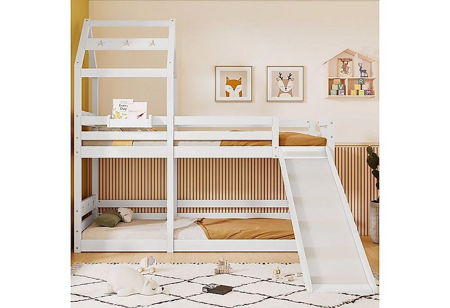 HAUSS SPLOE Etagenbett 90 x 200 cm mit Rutsche & Leiter, Hochbett für Kinde günstig online kaufen