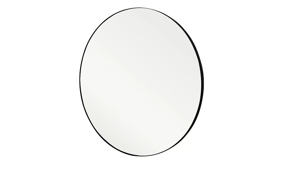 Spiegel  Pannone ¦ schwarz ¦ Metall,Glas ¦ Maße (cm): T: 2.2  Ø: 70 Gardero günstig online kaufen