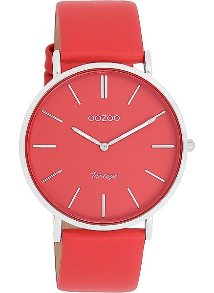 OOZOO Quarzuhr Vintage Damenuhr C20324 Rot günstig online kaufen