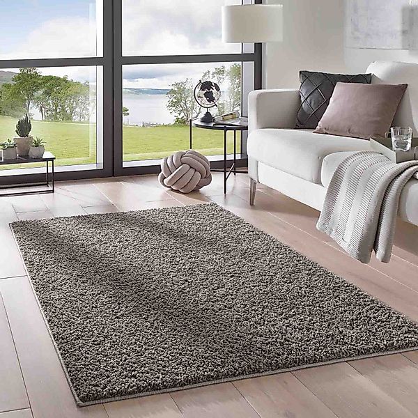 TaraCarpet Langflor-Teppich Langflorteppich Sole 100% Polypropylen, günstig online kaufen